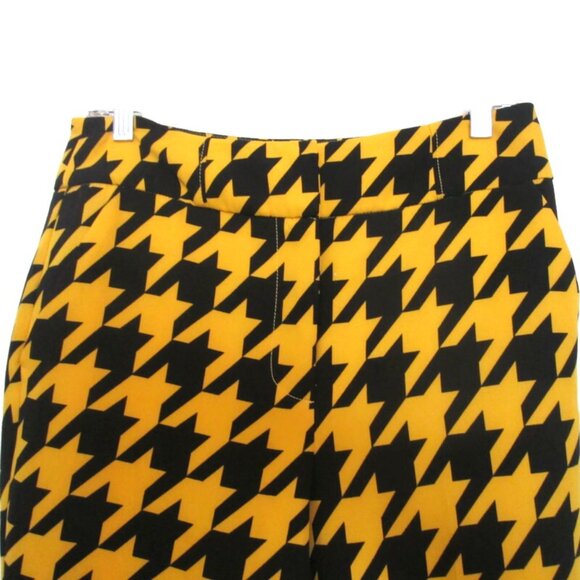 nwt new york & co yellow houndstooth pants suit jacket size medium 6 tall - Picture 8 of 9